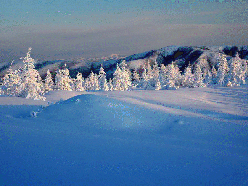 Peisaje superbe de iarna