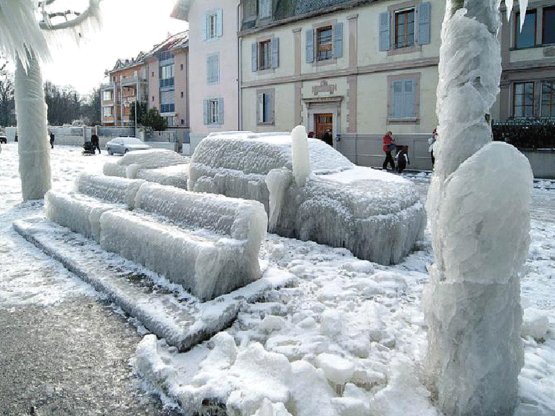 Peisaje superbe de iarna