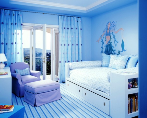 Alege albastru pentru dormitor